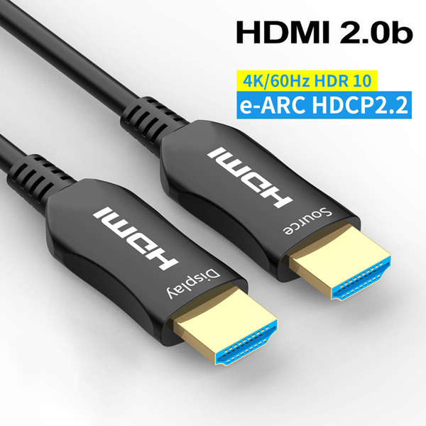 Cáp HDMI 2.0 sợi quang dài 30m hỗ trợ 2K, 4K 60Hz siêu nét chính hãng Novalink mã NV-32012
